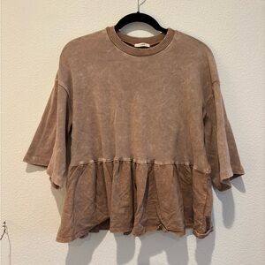 J.Her babydoll peplum top size medium